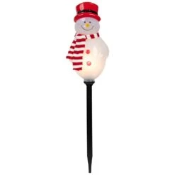 Northlight Lighted Snowmen Christmas Outdoor Pathway Markers - 16" - Set Of 3 White -Northlight 162400278507568