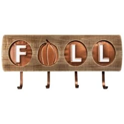 Northlight Pumpkin "Fall" Wooden Wall Hook Harvest Sign - 20" Bronze 12 Northlight Pumpkin "Fall" Wooden Wall Hook Harvest Sign - 20" Bronze -Northlight 163908882783152