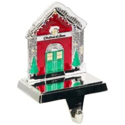 Northlight Welcome Christmas At Home House Stocking Holder - 4.5" Silver -Northlight 165892236049712