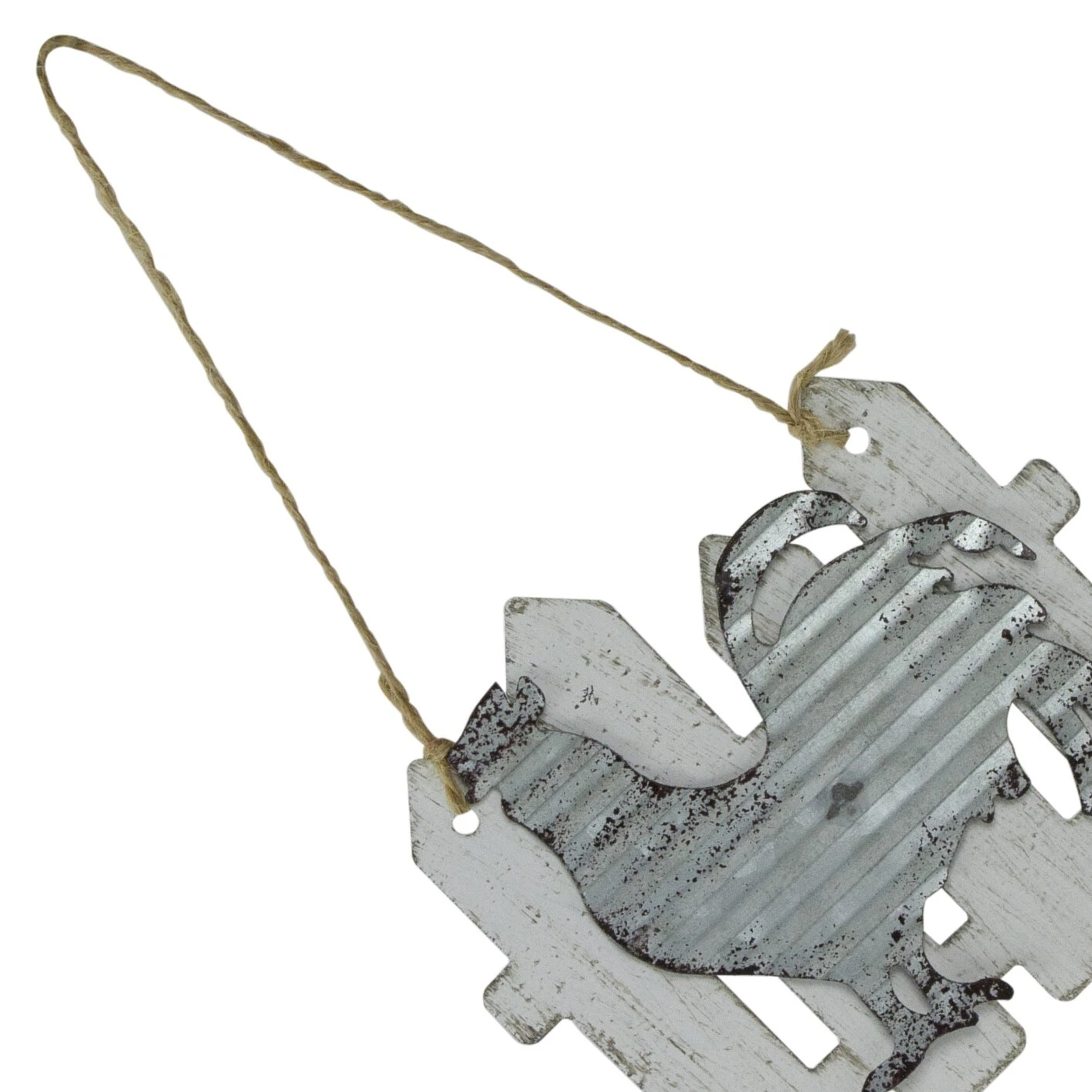 Northlight 4" Country Rustic Rooster And White Picket Fence Christmas Ornament 6 Northlight 4" Country Rustic Rooster And White Picket Fence Christmas Ornament - Image 4