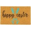 Northlight Natural Coir "Hoppy Easter" Outdoor Doormat - 18" X 30" Blue 1 Northlight Natural Coir "Hoppy Easter" Outdoor Doormat - 18" X 30" Blue -Northlight 16941525083616