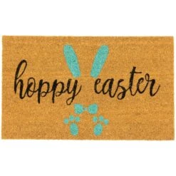 Northlight Natural Coir "Hoppy Easter" Outdoor Doormat - 18" X 30" Blue 15 Northlight Natural Coir "Hoppy Easter" Outdoor Doormat - 18" X 30" Blue -Northlight 16941525083616 2