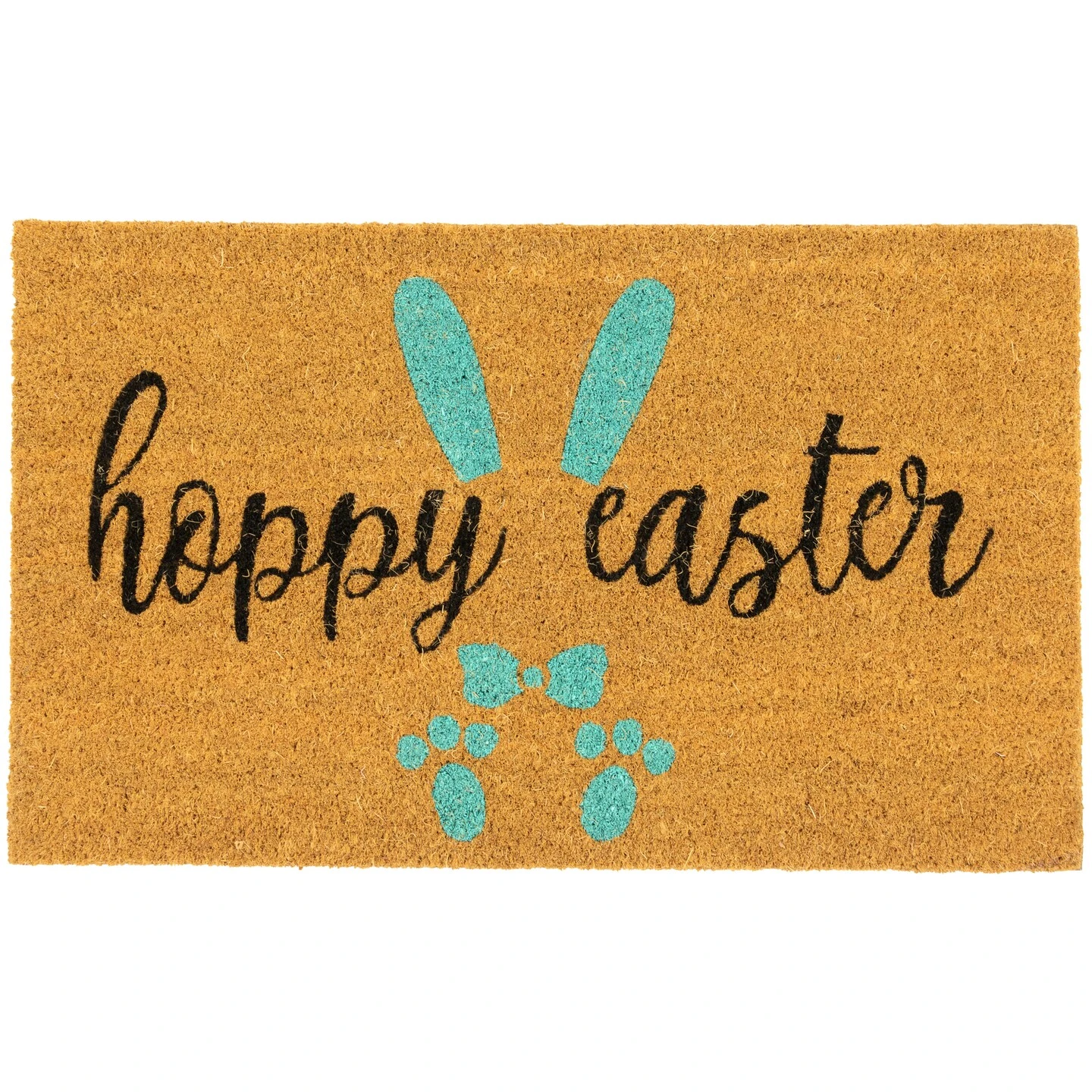 Northlight Natural Coir "Hoppy Easter" Outdoor Doormat - 18" X 30" Blue 3 Northlight Natural Coir "Hoppy Easter" Outdoor Doormat - 18" X 30" Blue