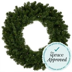 Northlight Pre-Lit Canadian Pine Commercial Size Christmas Wreath - 12' - Multicolor Lights Green 10 Northlight Pre-Lit Canadian Pine Commercial Size Christmas Wreath - 12' - Multicolor Lights Green -Northlight 16941897386464
