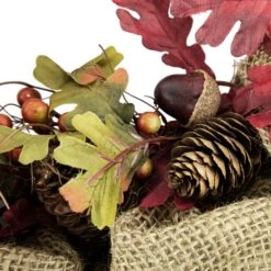 Northlight Rustic Burlap Fall Harvest Wreath With Acorns And Berries, 18-Inch Red 15 Northlight Rustic Burlap Fall Harvest Wreath With Acorns And Berries, 18-Inch Red -Northlight 16942482701280