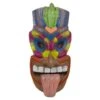Northlight Tiki Man Sticking Tongue Out Hanging Wall Decoration - 16" - Multicolor Brown