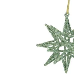 Northlight Starburst 3-D Glittered Christmas Ornament - 6.5" - Forest Green -Northlight 172161650017504