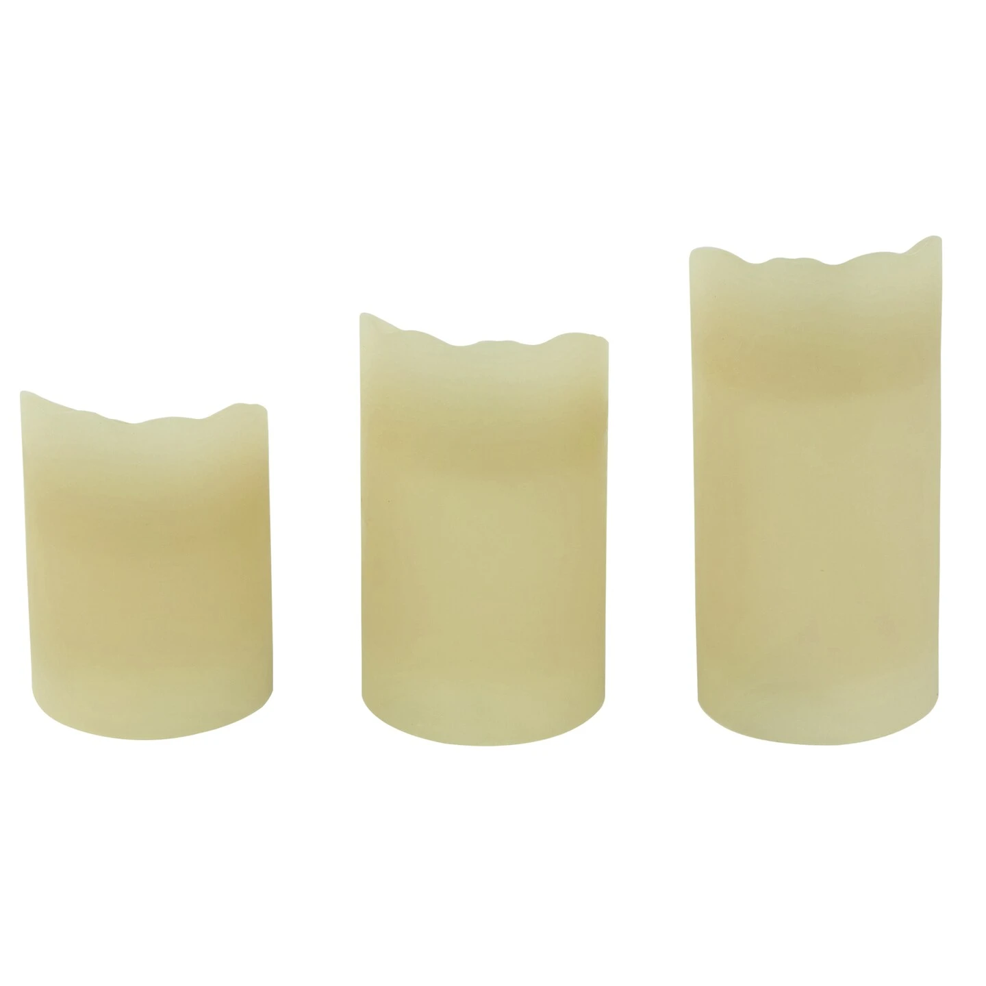 Northlight LED Operated Flameless Pillar Candles - 6" - Cream - Set Of 3 Beige 7 Northlight LED Operated Flameless Pillar Candles - 6" - Cream - Set Of 3 Beige - Image 5