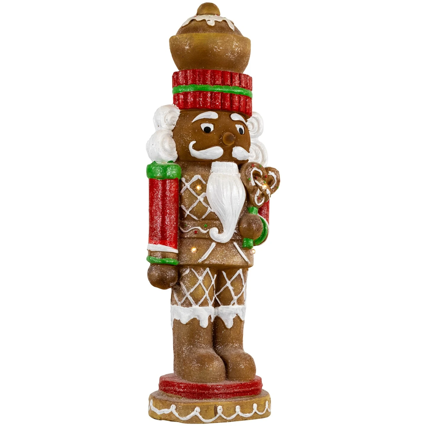 Northlight LED Lighted Gingerbread Nutcracker Christmas Figurine - 25.5" Brown 8 Northlight LED Lighted Gingerbread Nutcracker Christmas Figurine - 25.5" Brown - Image 6