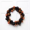 Northlight Spiders And Ornaments Halloween Wreath - 18" Orange And Black - Unlit -Northlight 176891180265904