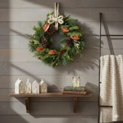 Northlight Mixed Pine With Pine Cones Artificial Christmas Wreath - 26" - Unlit Green 9 Northlight Mixed Pine With Pine Cones Artificial Christmas Wreath - 26" - Unlit Green -Northlight 179458990828144