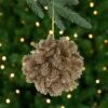 Northlight Glitter Pine Christmas Ball Ornament - 6" - Gold 1 Northlight Glitter Pine Christmas Ball Ornament - 6" - Gold -Northlight 183189731076304