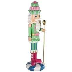 Northlight Pastel Christmas Candy Nutcracker King - 21.75" - Green -Northlight 183190488848592
