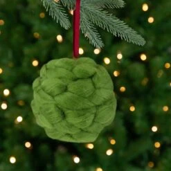 Northlight 4.25" Green Yarn Ball Hanging Christmas Ornament 11 Northlight 4.25" Green Yarn Ball Hanging Christmas Ornament -Northlight 183190578369744 1