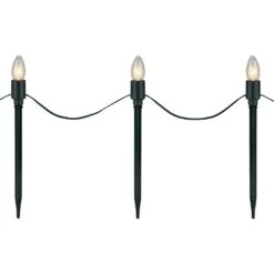 Northlight Lighted C9 Christmas Outdoor Pathway Markers - 10.5"- Clear - Set Of 15 14 Northlight Lighted C9 Christmas Outdoor Pathway Markers - 10.5"- Clear - Set Of 15 -Northlight 197063390878992