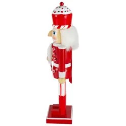 Northlight 14" Red And White Wooden Candy Cane King Christmas Nutcracker 12 Northlight 14" Red And White Wooden Candy Cane King Christmas Nutcracker -Northlight 197697361495264