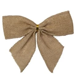 Northlight Buffalo Plaid And Burlap 2-Loop Christmas Bow Decorations - 5.5" - Pack Of 6 Red -Northlight 197697415824608