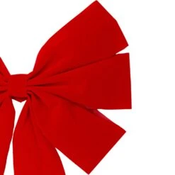 Northlight 6-Loop Velveteen Christmas Bow Decoration - 12" X 25" - Red 10 Northlight 6-Loop Velveteen Christmas Bow Decoration - 12" X 25" - Red -Northlight 197697493419232