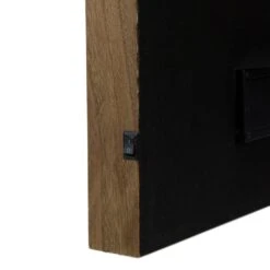 Northlight Lighted Wooden Frame Poinsettia "Joy To The World" Christmas Plaque - 11.75" Brown -Northlight 197697828963552