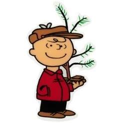 Northlight Peanuts Charlie Brown With Iconic Tree Double Sided Christmas Window Cling Decoration Red 15 Northlight Peanuts Charlie Brown With Iconic Tree Double Sided Christmas Window Cling Decoration Red -Northlight 197698489763040