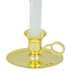 Northlight LED Lighted Window Candle With Oval Handle Base - 8 - White And Gold 14 Northlight LED Lighted Window Candle With Oval Handle Base - 8 - White And Gold -Northlight 197698758198496