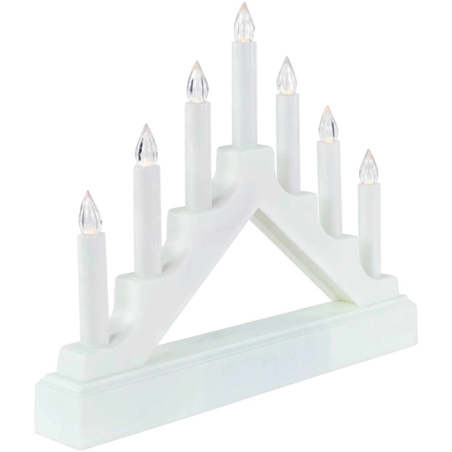Northlight LED Lighted Christmas Candelabra Bridge - White Base - 13" 7 Northlight LED Lighted Christmas Candelabra Bridge - White Base - 13" - Image 5