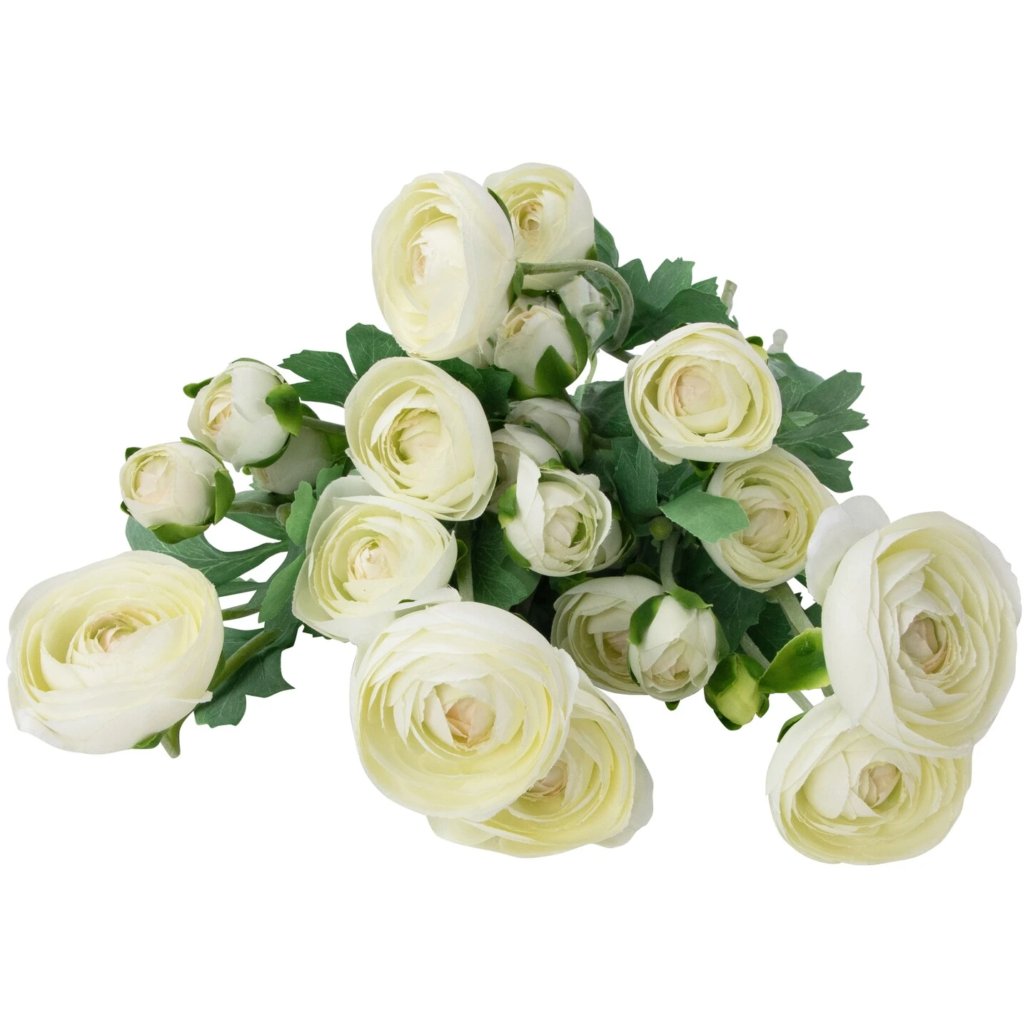 Northlight Real Touch™ Cream Ranunculus Artificial Floral Sprays, Set Of 6 - 21" White 8 Northlight Real Touch™ Cream Ranunculus Artificial Floral Sprays, Set Of 6 - 21" White - Image 6