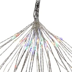 Northlight LED Lighted Firework Branch Christmas Decoration - Micro Fairy Multi-Color Lights - 20" Silver -Northlight 197699382101216