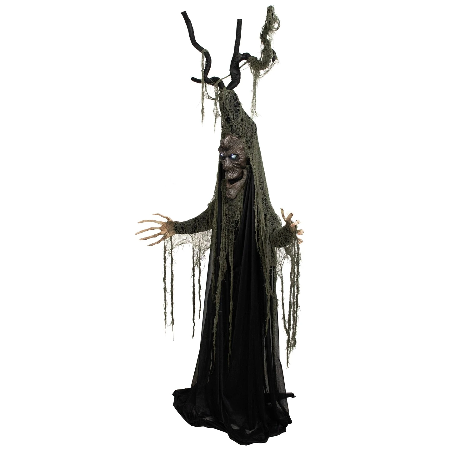 Northlight LED Lighted And Animated Tree Man Halloween Decoration - 7' Black 7 Northlight LED Lighted And Animated Tree Man Halloween Decoration - 7' Black - Image 5