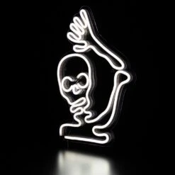 Northlight LED Skeleton Neon Lighted Halloween Wall Or Window Decoration - 15" White 16 Northlight LED Skeleton Neon Lighted Halloween Wall Or Window Decoration - 15" White -Northlight 202200124179632
