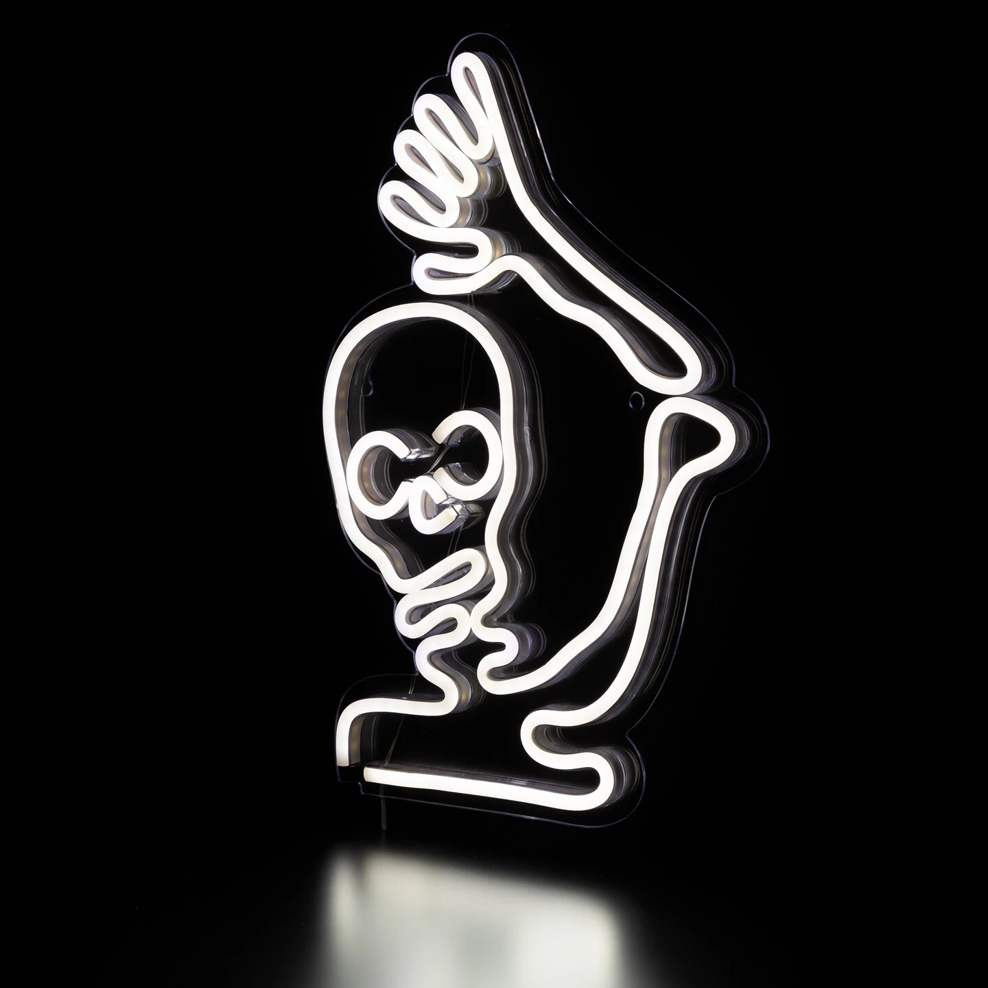 Northlight LED Skeleton Neon Lighted Halloween Wall Or Window Decoration - 15" White 9 Northlight LED Skeleton Neon Lighted Halloween Wall Or Window Decoration - 15" White - Image 7