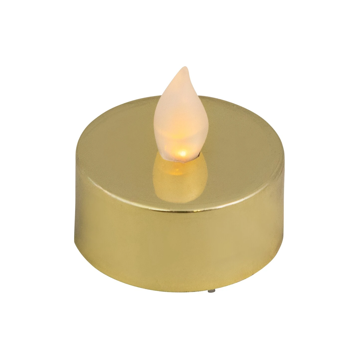 Northlight LED Lighted Flameless Flickering Tea Light Candles - Metallic Gold - Set Of 4 8 Northlight LED Lighted Flameless Flickering Tea Light Candles - Metallic Gold - Set Of 4 - Image 6