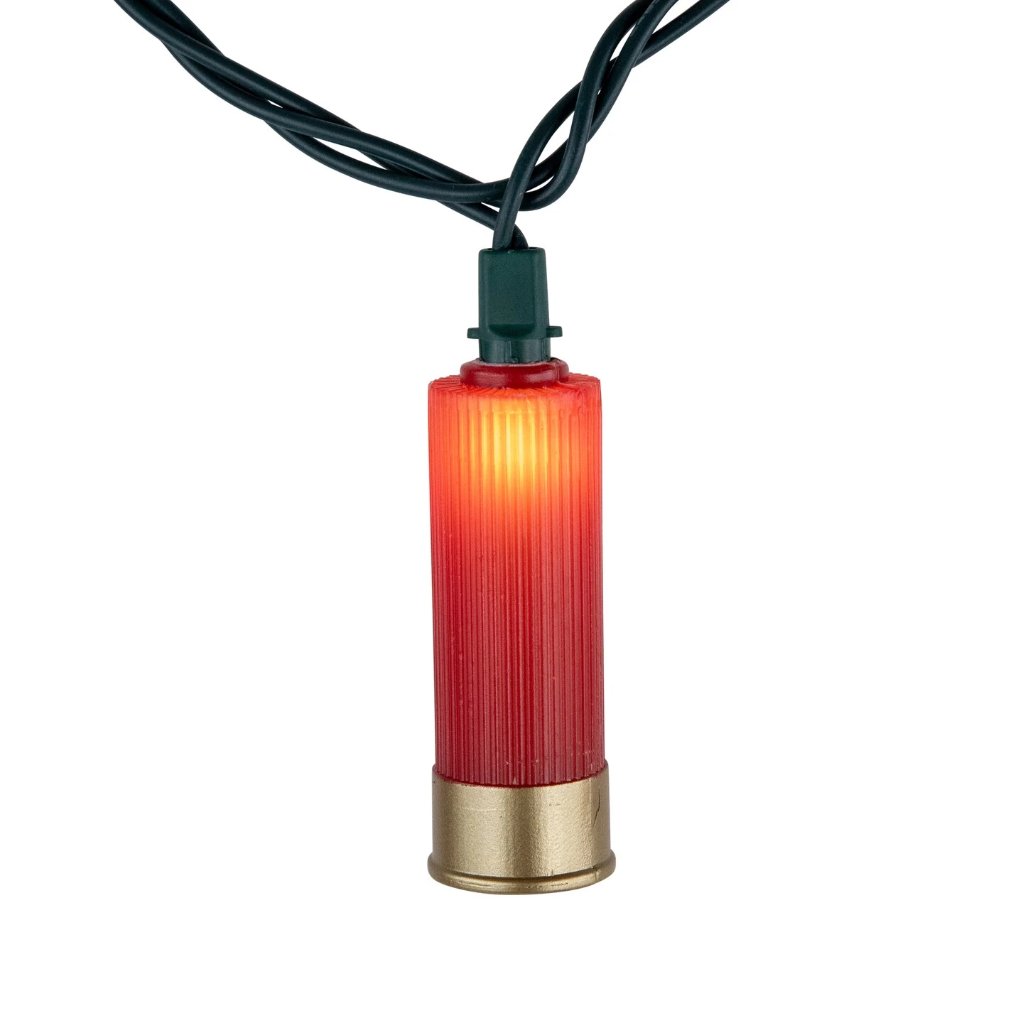 Northlight Shotgun Shells Patio Light Set - Red And Gold - 6' Green Wire - 10ct 8 Northlight Shotgun Shells Patio Light Set - Red And Gold - 6' Green Wire - 10ct - Image 6