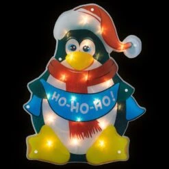 Northlight 17.5" Lighted Penguin Christmas Window Silhouette Black 15 Northlight 17.5" Lighted Penguin Christmas Window Silhouette Black -Northlight 208418368310624 2