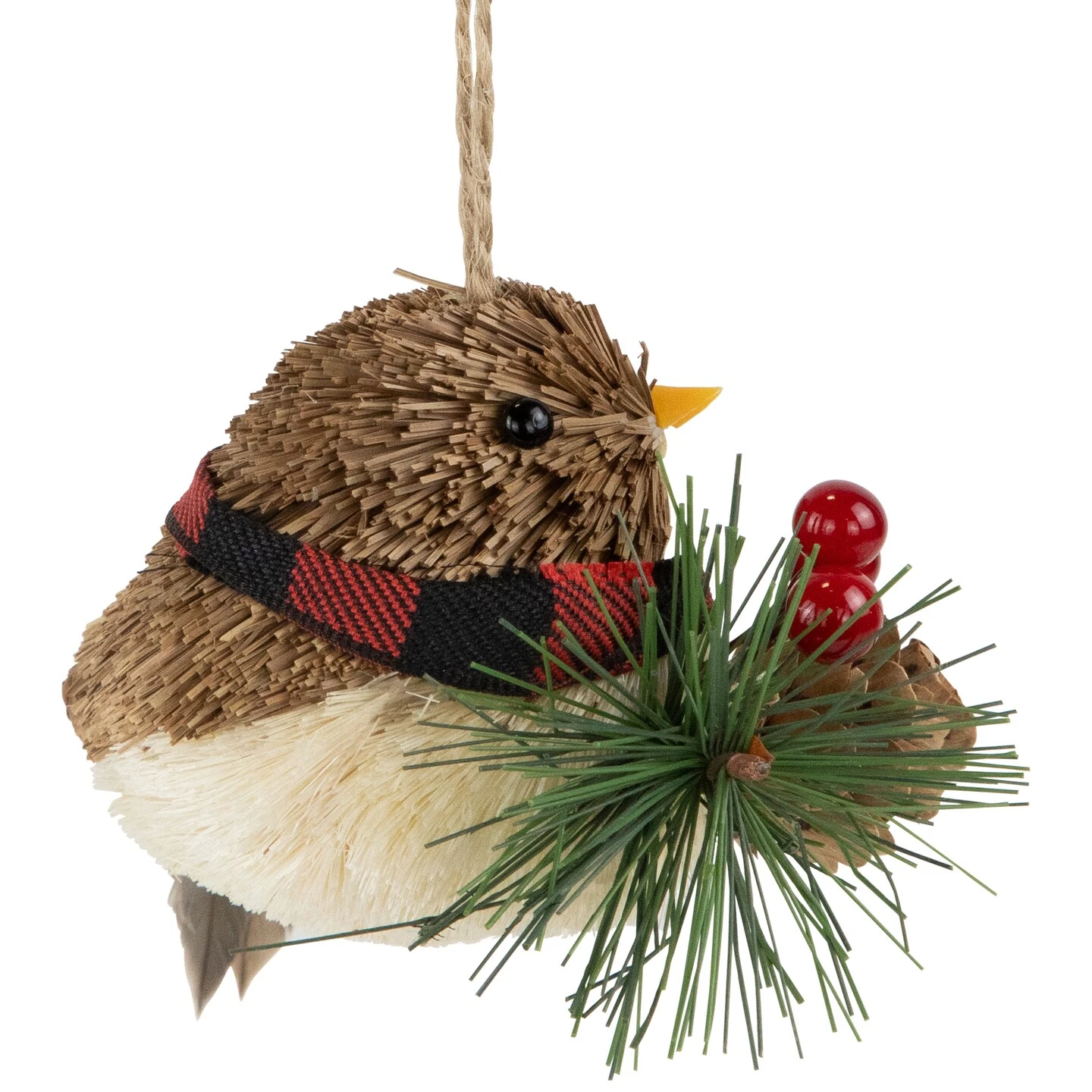 Northlight Woodland Baby Bird With Plaid Winter Scarf Christmas Ornament - 5.5" Brown 9 Northlight Woodland Baby Bird With Plaid Winter Scarf Christmas Ornament - 5.5" Brown - Image 7