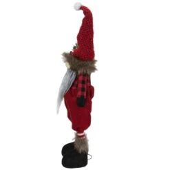 Northlight Standing Buffalo Plaid Gnome With Berry Pine Christmas Figure - 17" Red 13 Northlight Standing Buffalo Plaid Gnome With Berry Pine Christmas Figure - 17" Red -Northlight 213866101228768