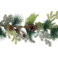 Northlight 5' X 6" Pine Cone And Cedar Artificial Christmas Garland, Unlit Green -Northlight 213866554410208