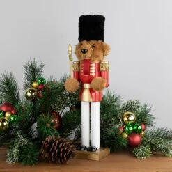 Northlight Plush Teddy Bear Soldier Christmas Nutcracker - 14" - Red And Gold 12 Northlight Plush Teddy Bear Soldier Christmas Nutcracker - 14" - Red And Gold -Northlight 213867049338080