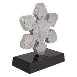 Northlight LED Lighted Glittered Snowflake Christmas Stocking Holder - 7" - Silver Finish -Northlight 213867569431776