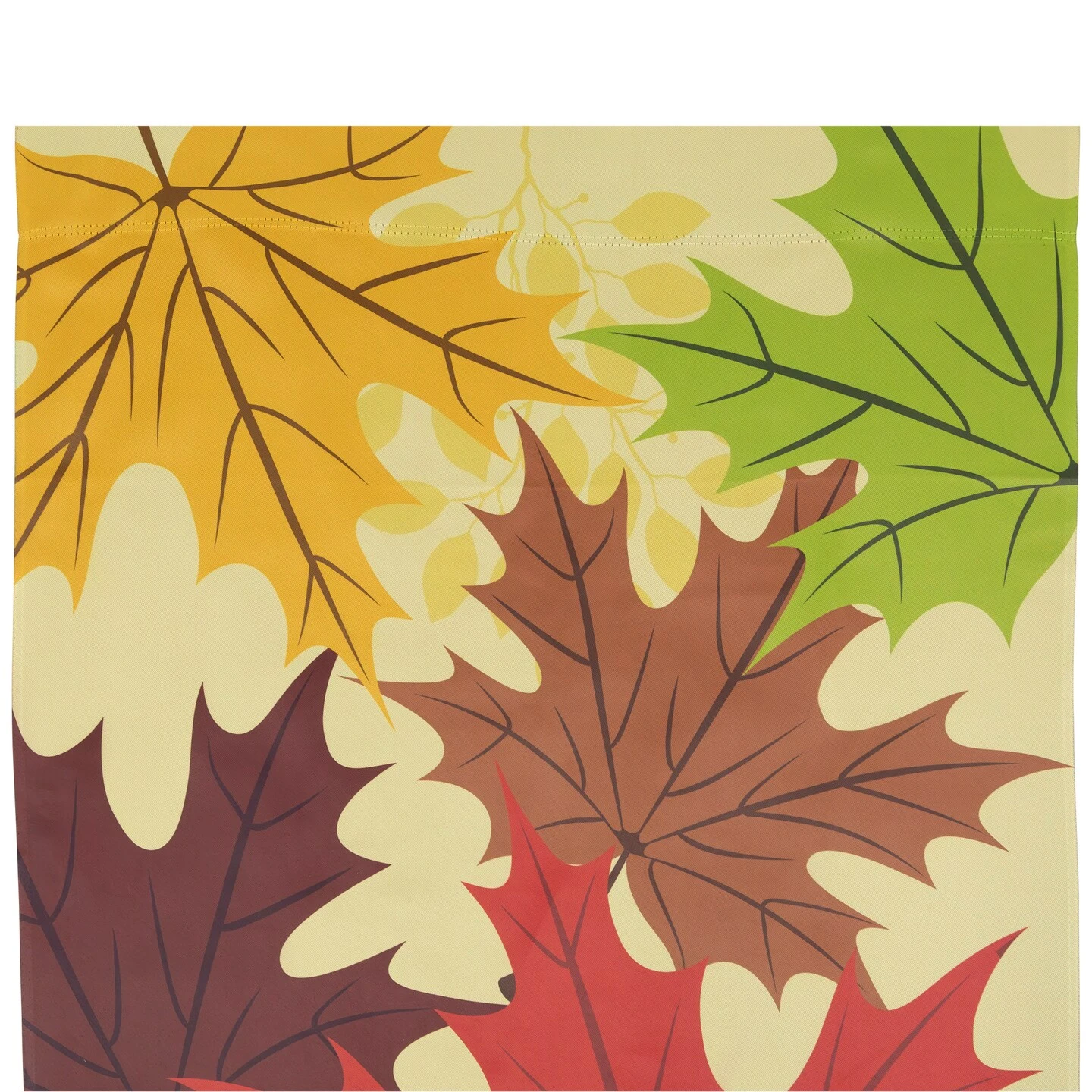 Northlight Red And Yellow Fall Leaves Welcome Outdoor House Flag 28" X 40" Beige 8 Northlight Red And Yellow Fall Leaves Welcome Outdoor House Flag 28" X 40" Beige - Image 6