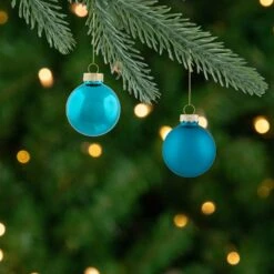 Northlight 2-Finish Christmas Glass Ball Ornaments - 1.75" (44.5mm) - Turquoise Blue - 10ct 17 Northlight 2-Finish Christmas Glass Ball Ornaments - 1.75" (44.5mm) - Turquoise Blue - 10ct -Northlight 214175287987920 2
