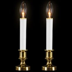 Northlight Single Light Window Candles - 9" - White - Set Of 2 13 Northlight Single Light Window Candles - 9" - White - Set Of 2 -Northlight 214175842171344