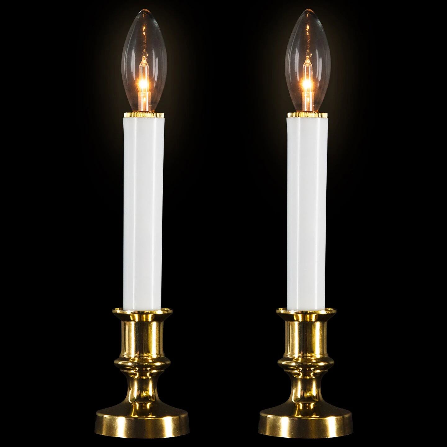 Northlight Single Light Window Candles - 9" - White - Set Of 2 6 Northlight Single Light Window Candles - 9" - White - Set Of 2 - Image 4