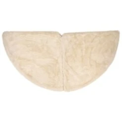 Northlight Faux Fur Round Tree Skirt - 84“ - White Ivory -Northlight 214176931258064