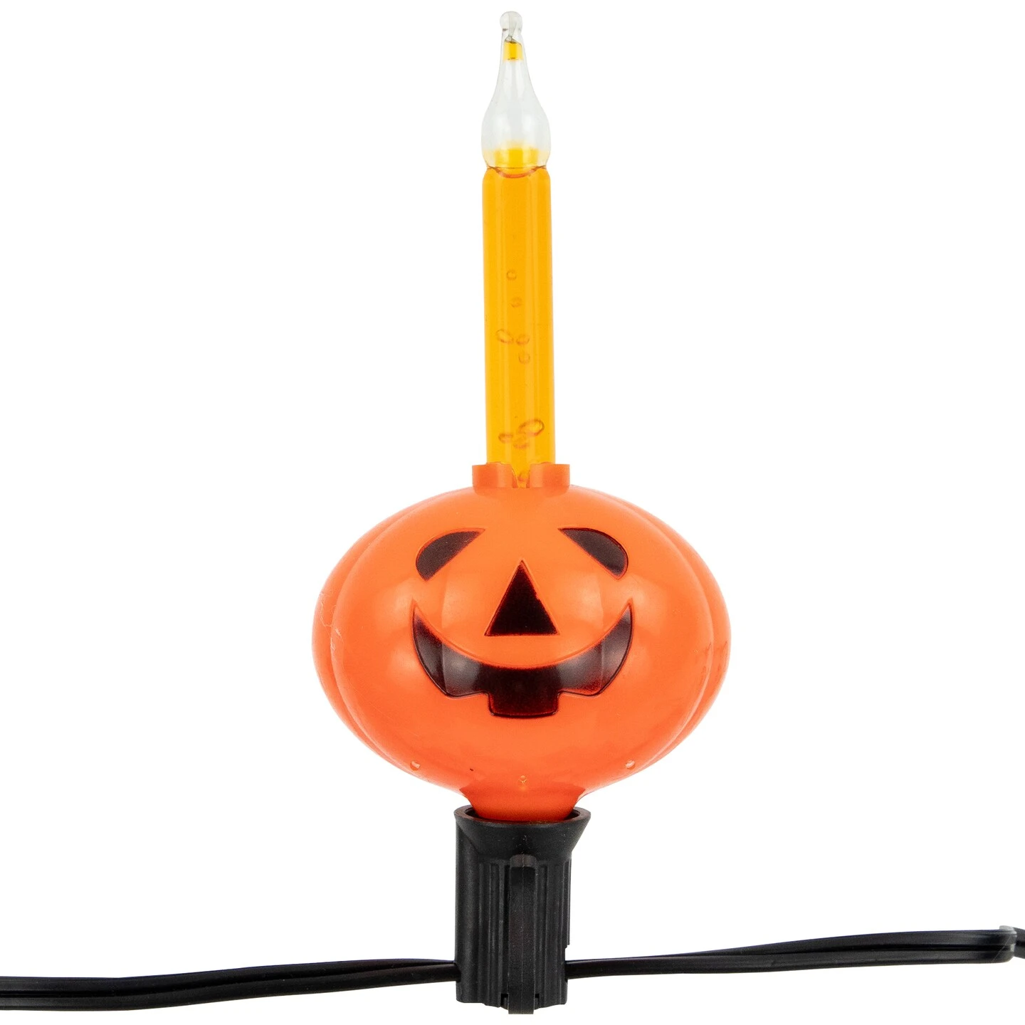 Northlight Jack O' Lantern Halloween Bubble Lights - 6' - Black Wire - 7ct Orange 3 Northlight Jack O' Lantern Halloween Bubble Lights - 6' - Black Wire - 7ct Orange