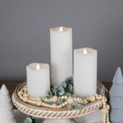 Northlight LED Flickering Flameless Wax Pillar Candles - 8" - White - Set Of 3 13 Northlight LED Flickering Flameless Wax Pillar Candles - 8" - White - Set Of 3 -Northlight 219933453058272