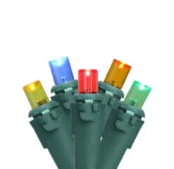 Northlight Net Style LED Tree Trunk Wrap Christmas Lights - 4' X 6' - Multi-color - Green Wire -Northlight 221975346265056 2