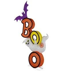 Northlight Lighted Bat And Ghost "BOO" Halloween Decoration - 4.5' - Warm White LED Lights Orange 15 Northlight Lighted Bat And Ghost "BOO" Halloween Decoration - 4.5' - Warm White LED Lights Orange -Northlight 224654996082000