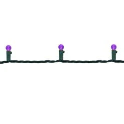 Northlight LED G12 Berry Faceted Christmas Lights - Purple - 15.9' Green Wire - 50ct -Northlight 226162710295760