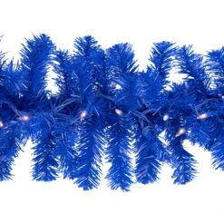 Northlight Pre-Lit Artificial Pine Christmas Garland - 9' - Royal Blue - Clear Lights 16 Northlight Pre-Lit Artificial Pine Christmas Garland - 9' - Royal Blue - Clear Lights -Northlight 229871700222160